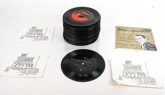 Group of Approx. 50 Vintage Vinyl Records