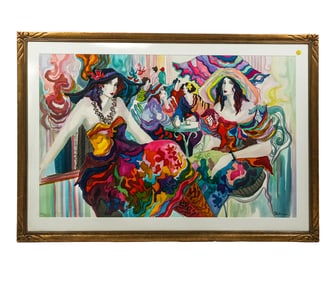 PATRIC: Women at Tea - Lithograph