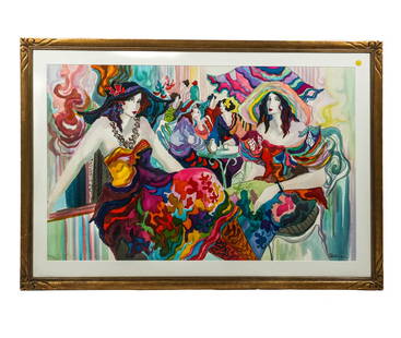 PATRIC: Women at Tea - Lithograph
