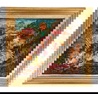 Eduardo TORASSA: Battle Scene - Oil Painting