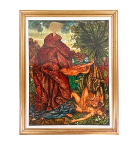 Eduardo TORASSA: "La Bolsa" - Oil Painting