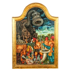 Eduardo TORASSA: "La Caza..." - Oil Painting