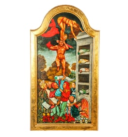 Eduardo TORASSA: "La Cremacion..." Oil Painting