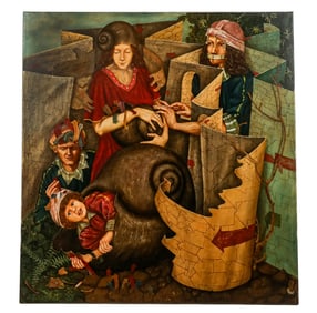 Eduardo TORASSA: "El Laberinto..." Oil Painting