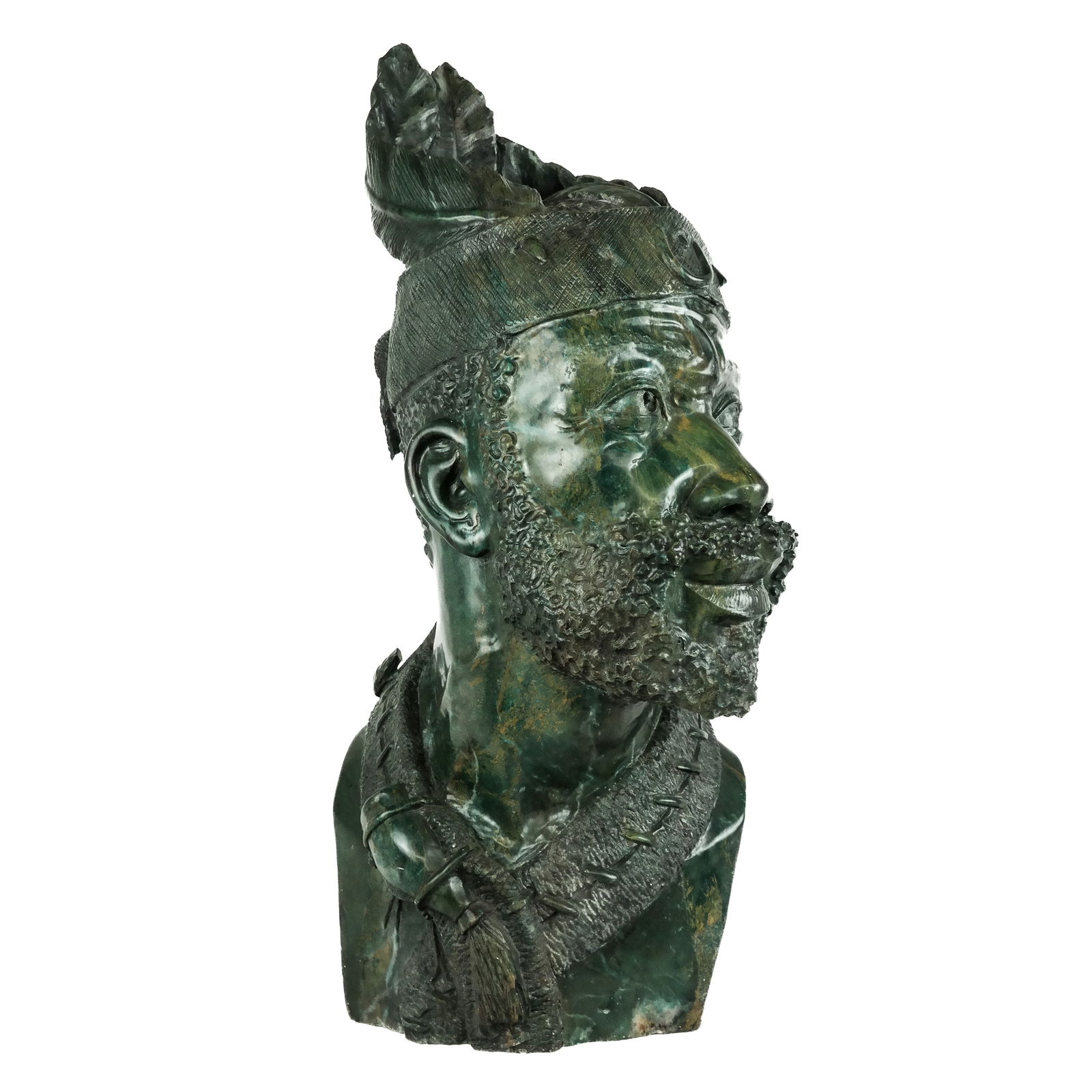 Peter CHIKUMBIRIKE "Mambo" Carved Verdite Bust (1 of 11)