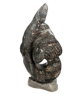 C. MUSHINGA Carved Stone Sculpture of a Woman