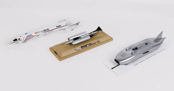 Three 1:43 Models of Jet Cars