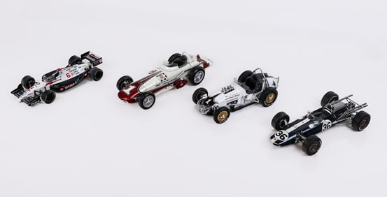 Group of 4 Open Wheel Race Cars