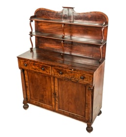English Aesthetic Mahogany Credenza