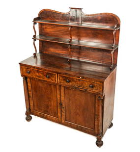 English Aesthetic Mahogany Credenza