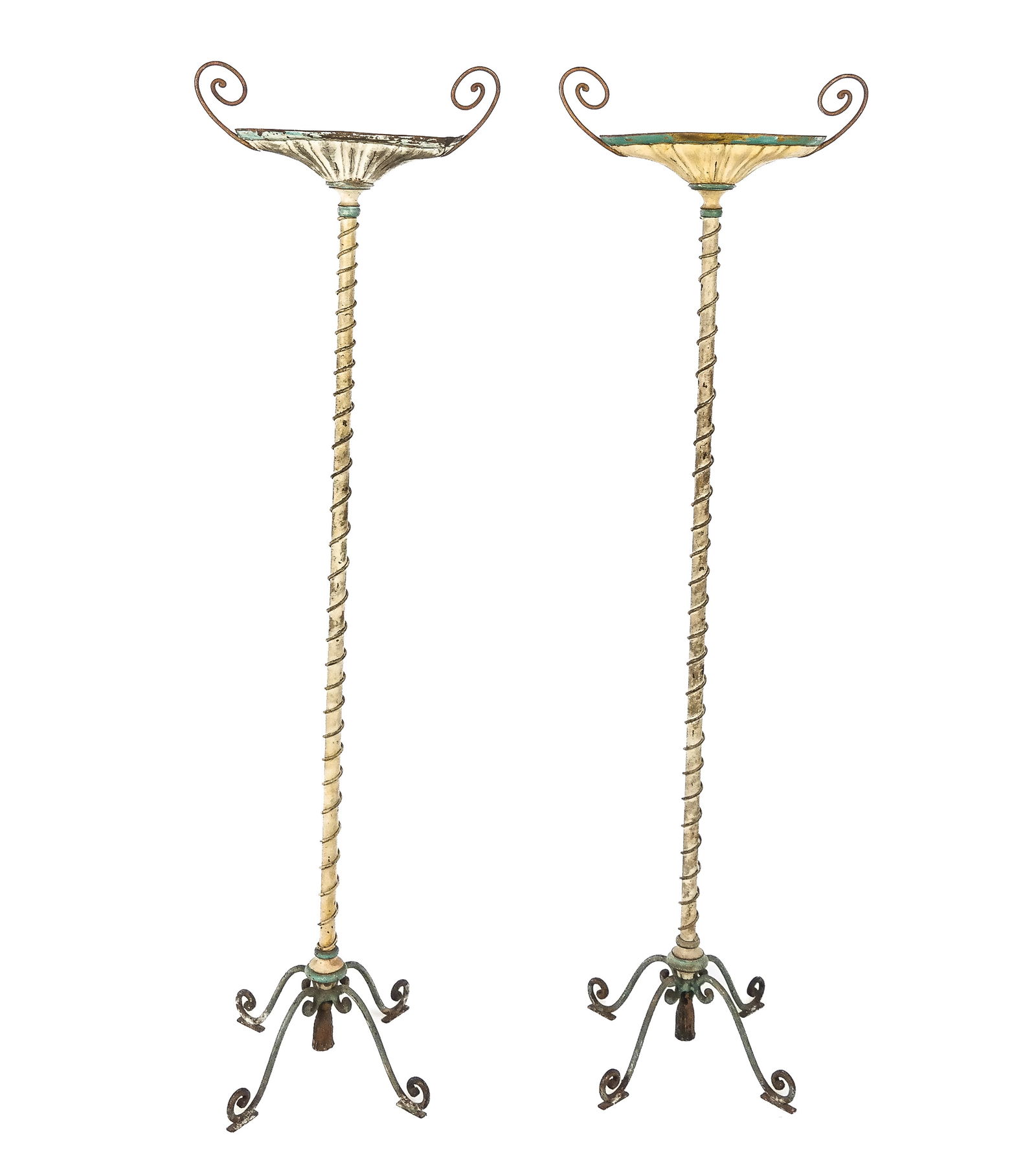 Pair of Venetian Decorated Torchieres (1 of 12)