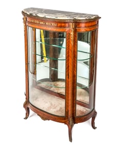 Louis XVI Demilune Vitrine