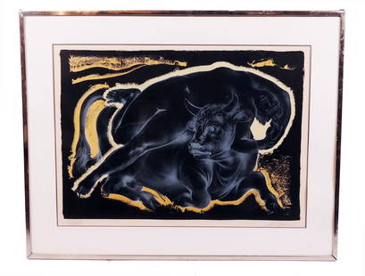 Hans ERNI: Europa & the Bull - Lithograph