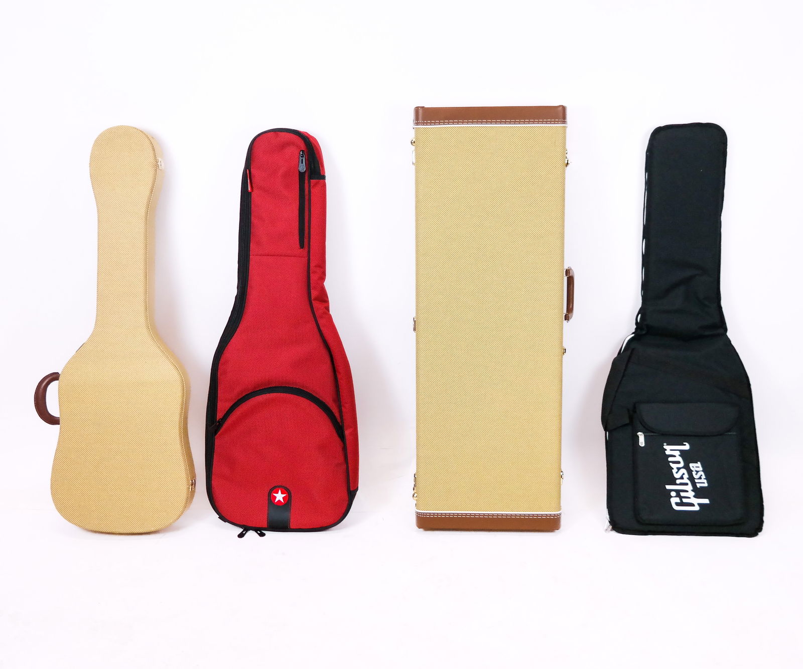 Set of 4 Assorted Guitar Cases/Gig Bags (1 of 13)