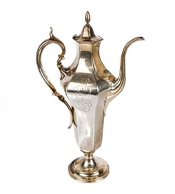 Whiting Sterling Silver Demitasse Pot