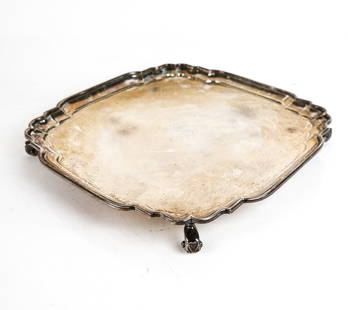 Irish Silver Footed Salver