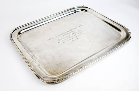 Tiffany & Co. Makers Sterling Silver Tray