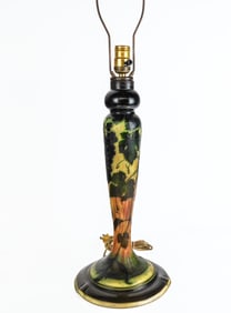 Daum Nancy Cameo Glass Lamp