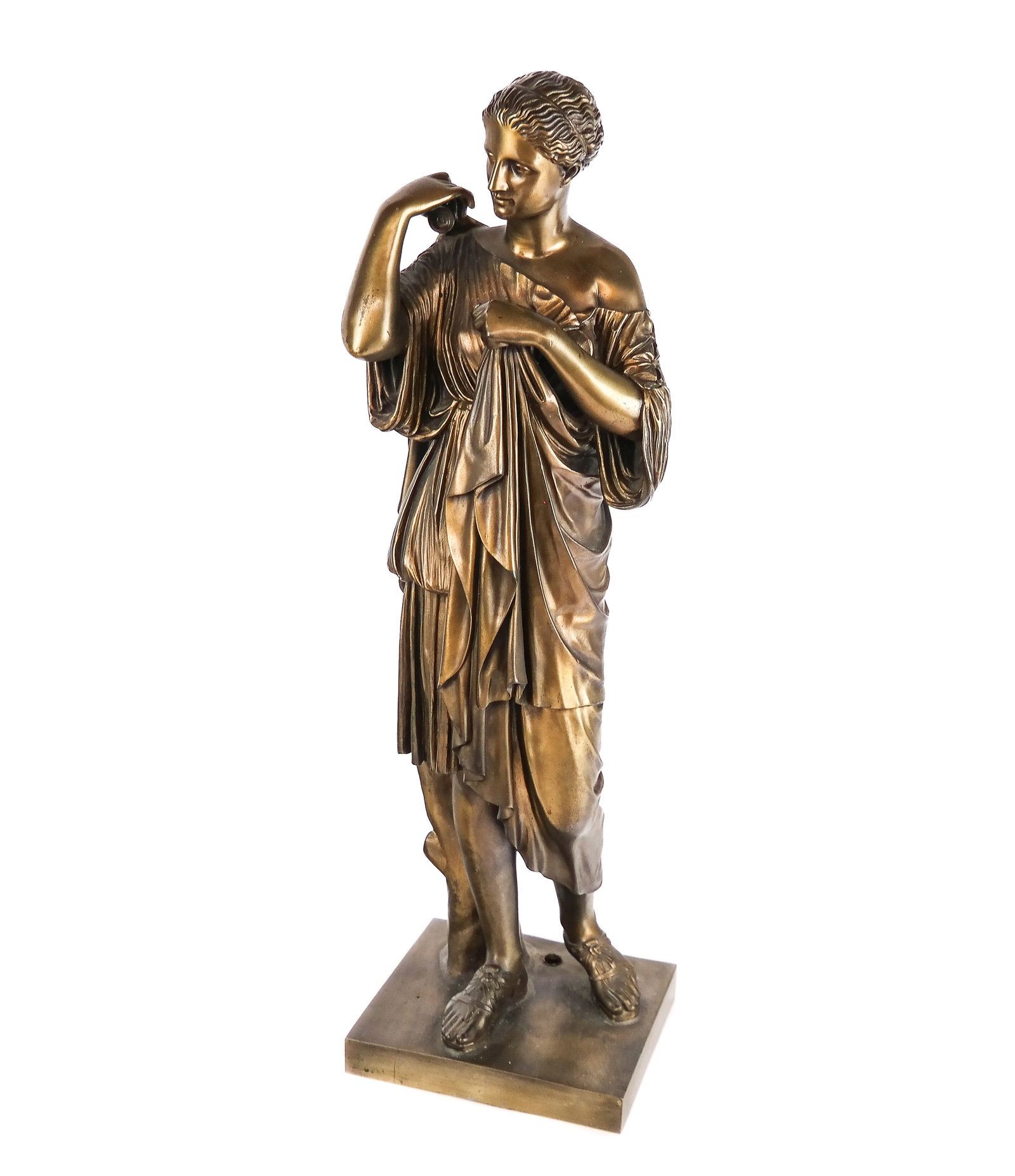 Antique Bronze Figure "Diana Robing" (1 of 10)