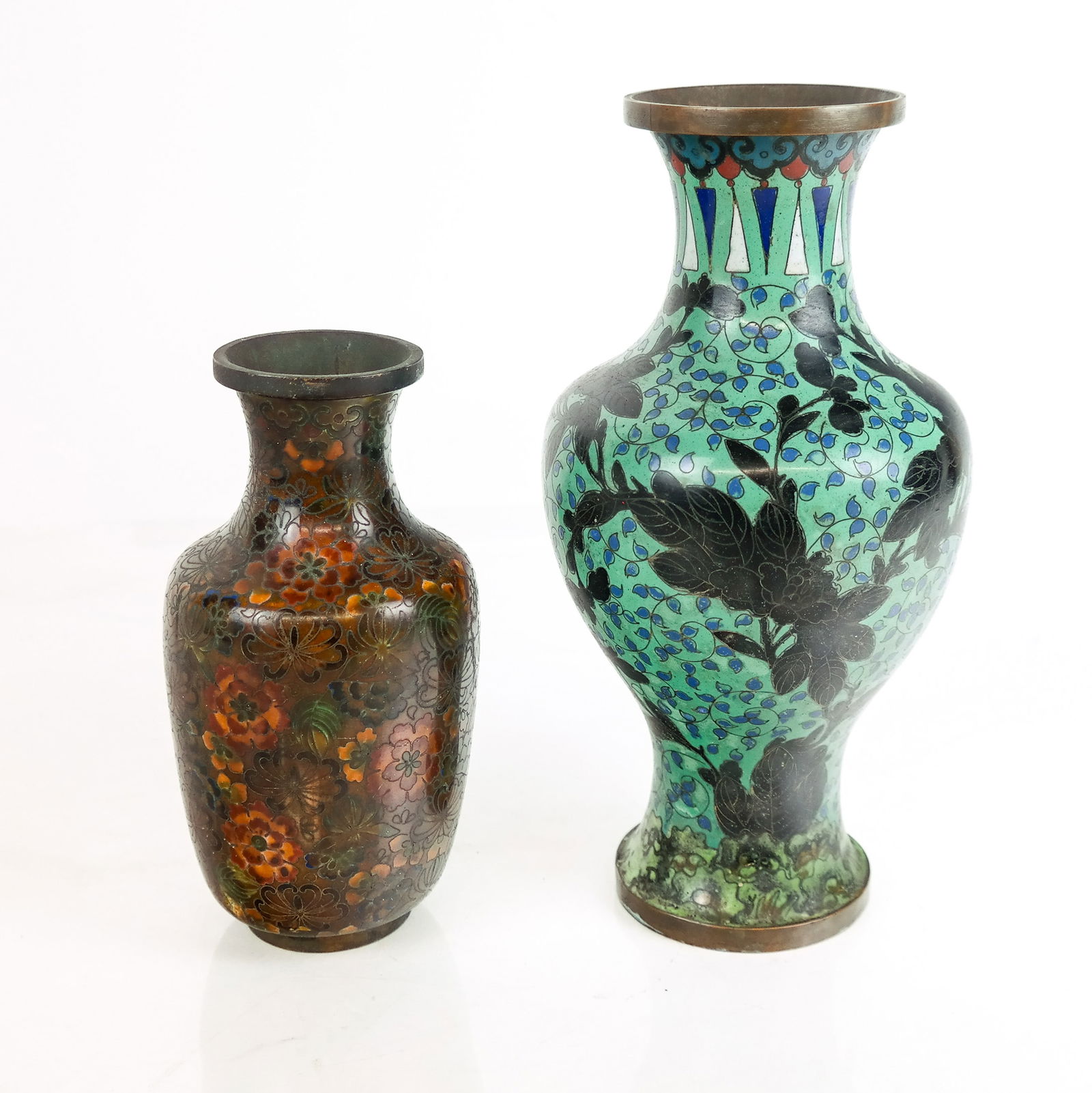 Two Chinese Cloisonne Vases (1 of 11)