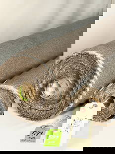 Two Bolts Of Maharam's Mocha Upholstery Linen Fabric