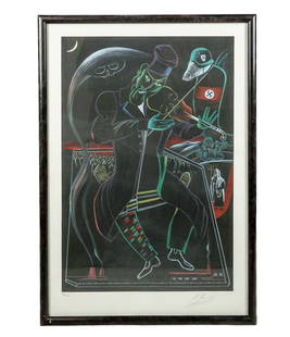 Mihail CHEMIAKIN: Man With Violin - Print