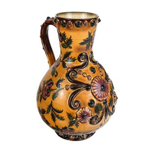 Zsolnay Earthenware Water Vessel / Ewer