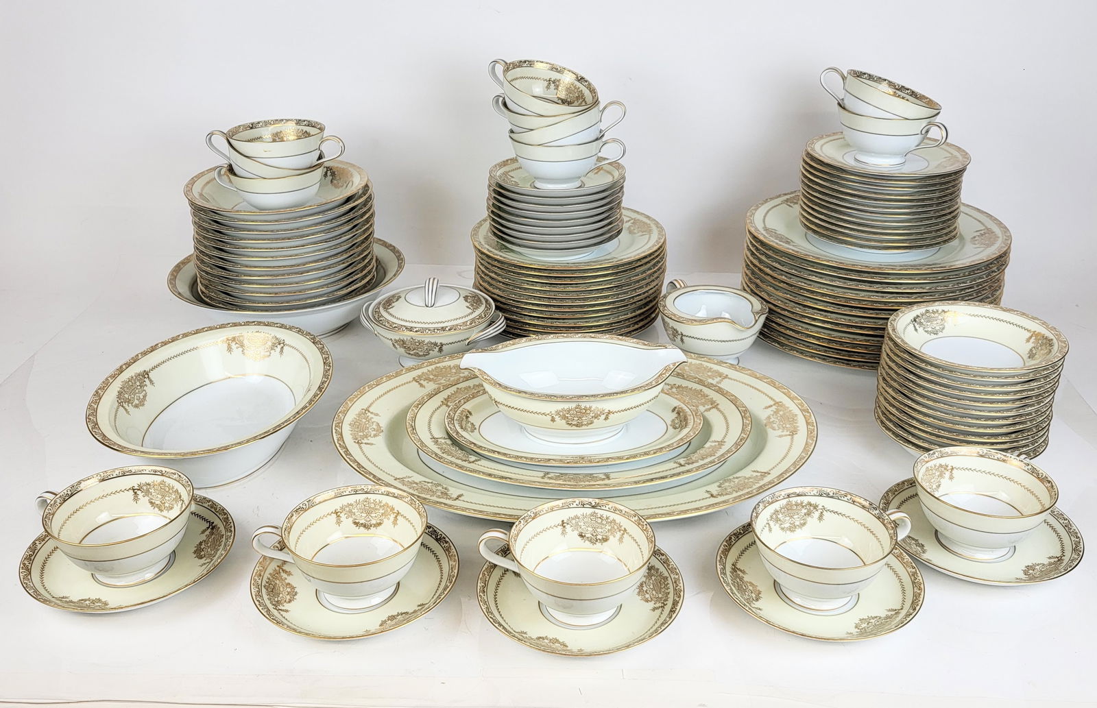 Noritake Porcelain "Bancroft" Dinner Service, 56 (1 of 20)