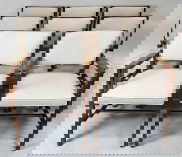 Set Of Eight Contemporary Dining Chairs