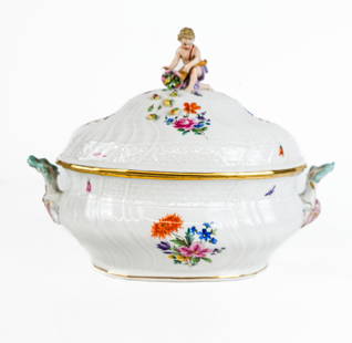 Meissen Floral Decorated Lidded Tureen