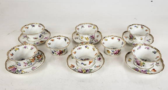 After Dresden by Hirsch Dessert Cups & Saucers, 14