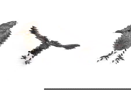 Two Bronze Figures of Birds