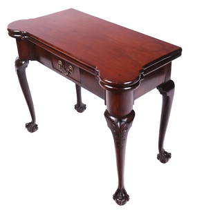 George III Mahogany Games Table