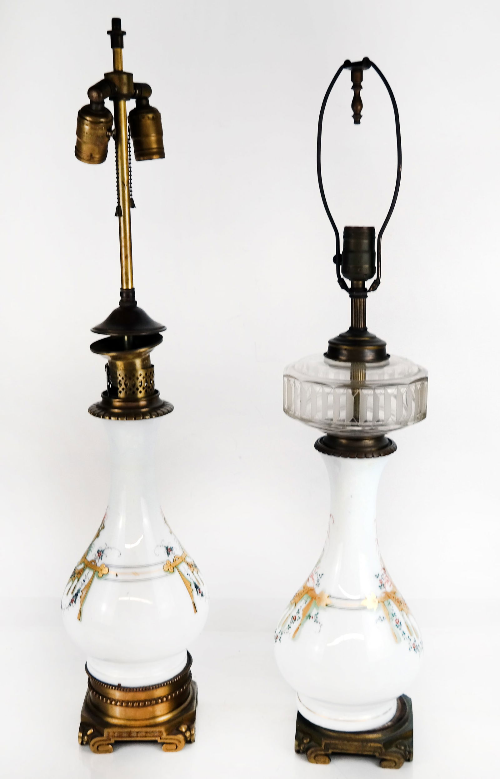 Two French Opaline Vase Lamps (1 of 9)