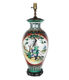 Japanese Imari Vase Mounted as a Lamp