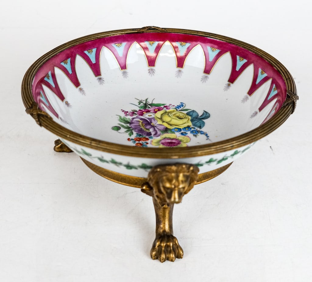 Bronze Mounted Porcelain Center Bowl (1 of 12)