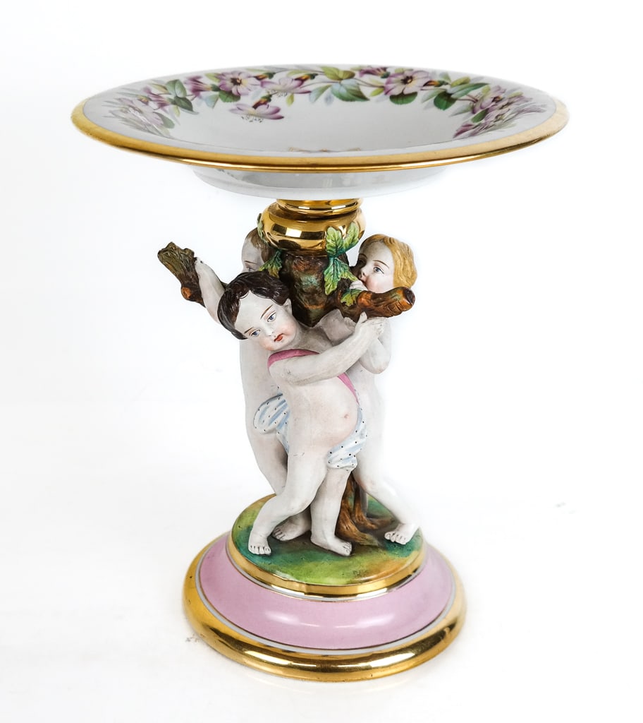 French Porcelain and Bisque Compote (1 of 8)