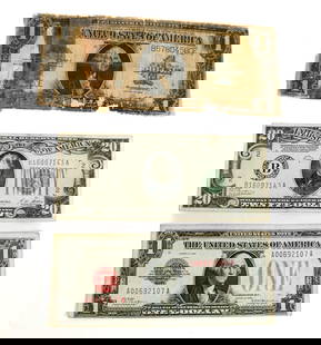 Circa 1920s American Currency Notes, 3