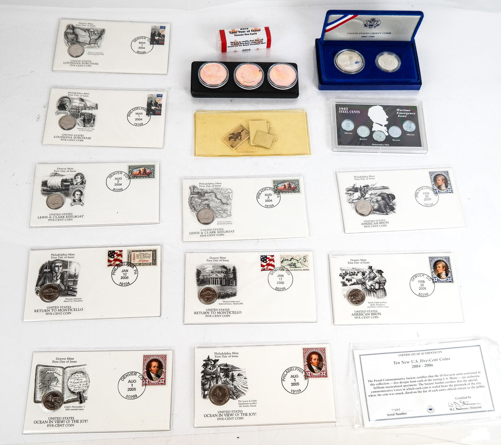 Group of 12 Assorted Coins and Stamps, 12 (1 of 19)