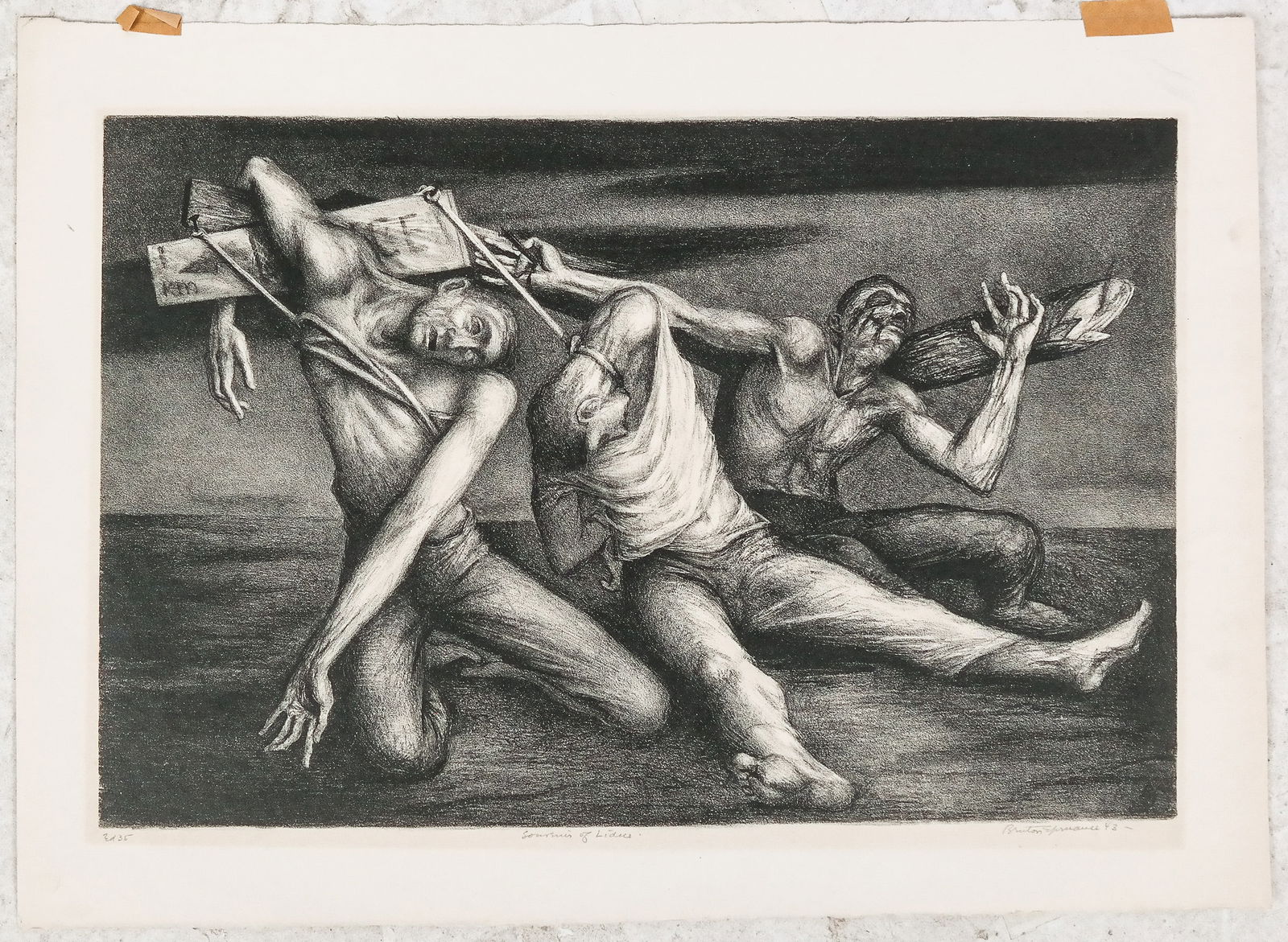 Benton Murdoch SPRUANCE Souvenir of Lidice Litho (1 of 8)