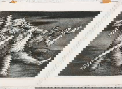 Benton Murdoch SPRUANCE Souvenir of Lidice Litho