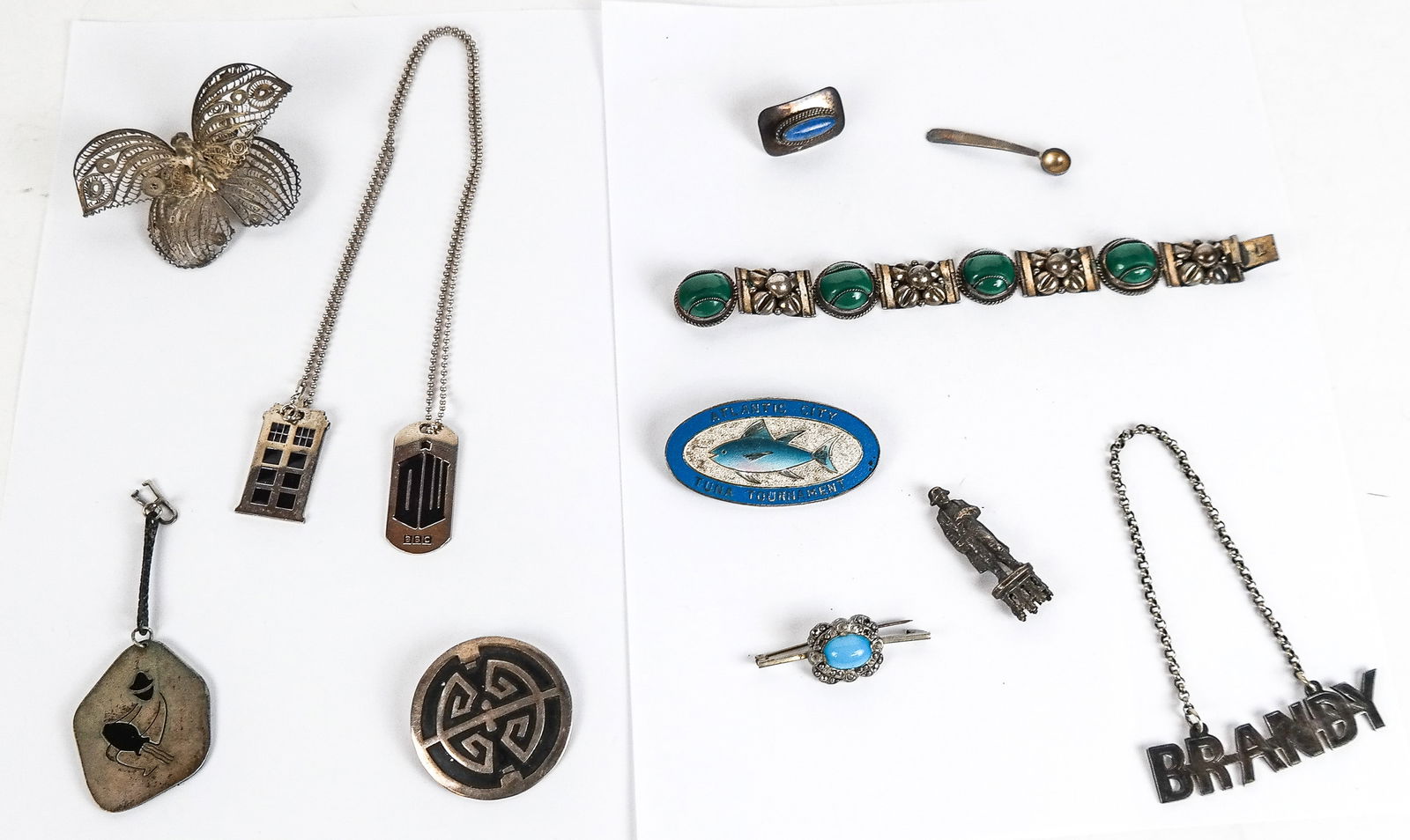 Group Sterling Silver and Silver Tone Jewelry, 11 (1 of 10)