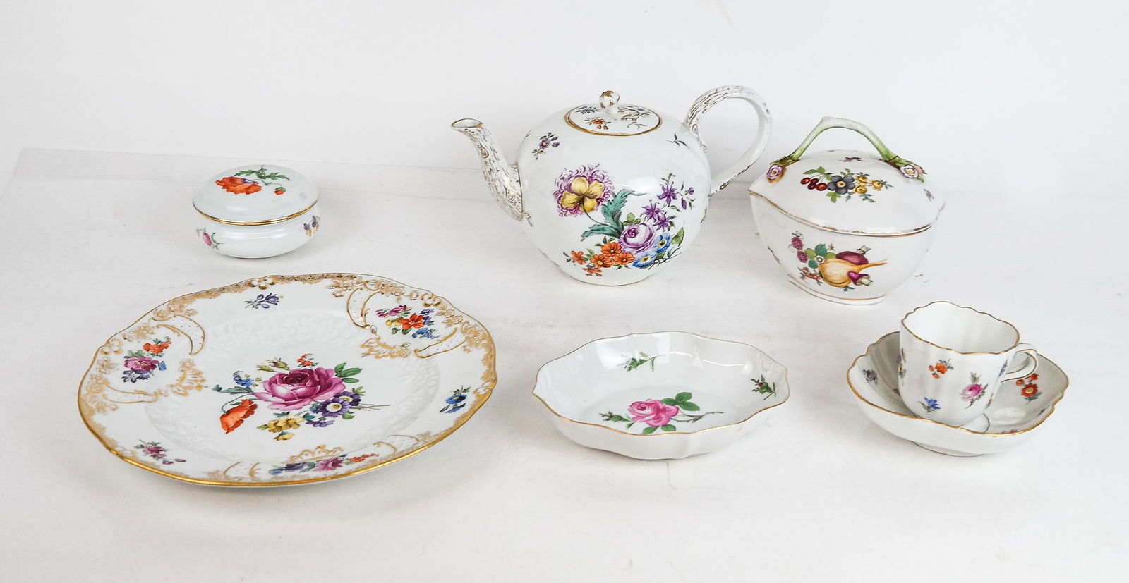 Meissen & Others Floral Porcelain Tablewares, 7 (1 of 20)