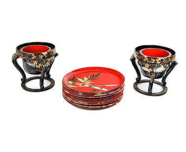 Japanese Export Lacquered Tablewares