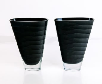 Rosenthal Studio-Line Pair of Matte Glass Vases