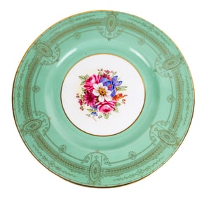 Royal Worcester Hand-Painted Cabinet Plates, 12
