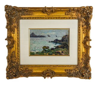 Louis FIDRIT Landscape, Oil on Board