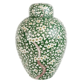 Chinese Famille Verte Ginger Jar