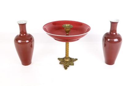 Chinese Oxblood Porcelain Articles, 3