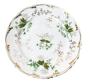 Foliate, Butterfly and Gilt Decorated Plates, 12